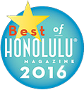 Winner of Best of Honolulu Magazine 2016